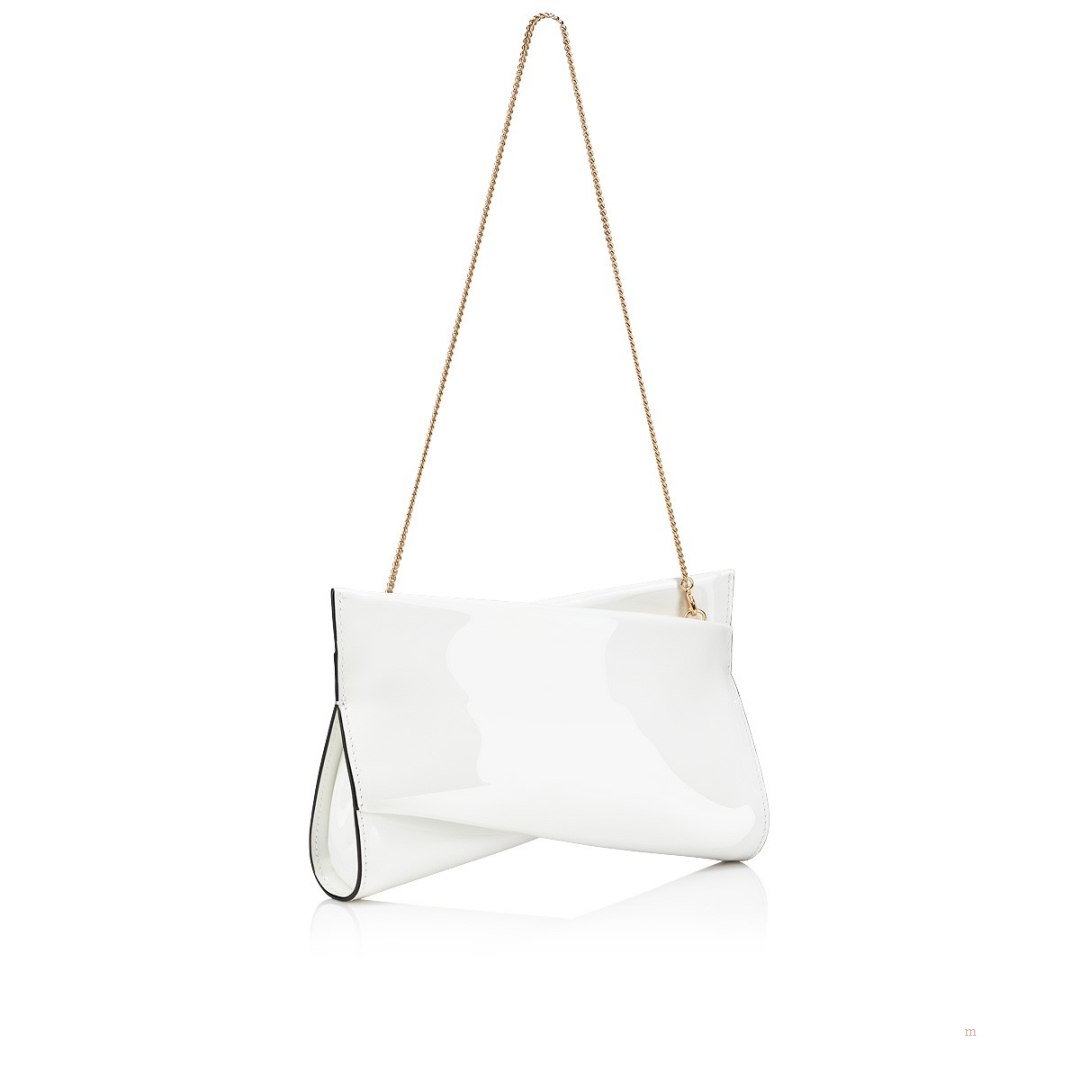 Christian Louboutin Loubitwist small Women's Clutch Bag White | KRGCYO651