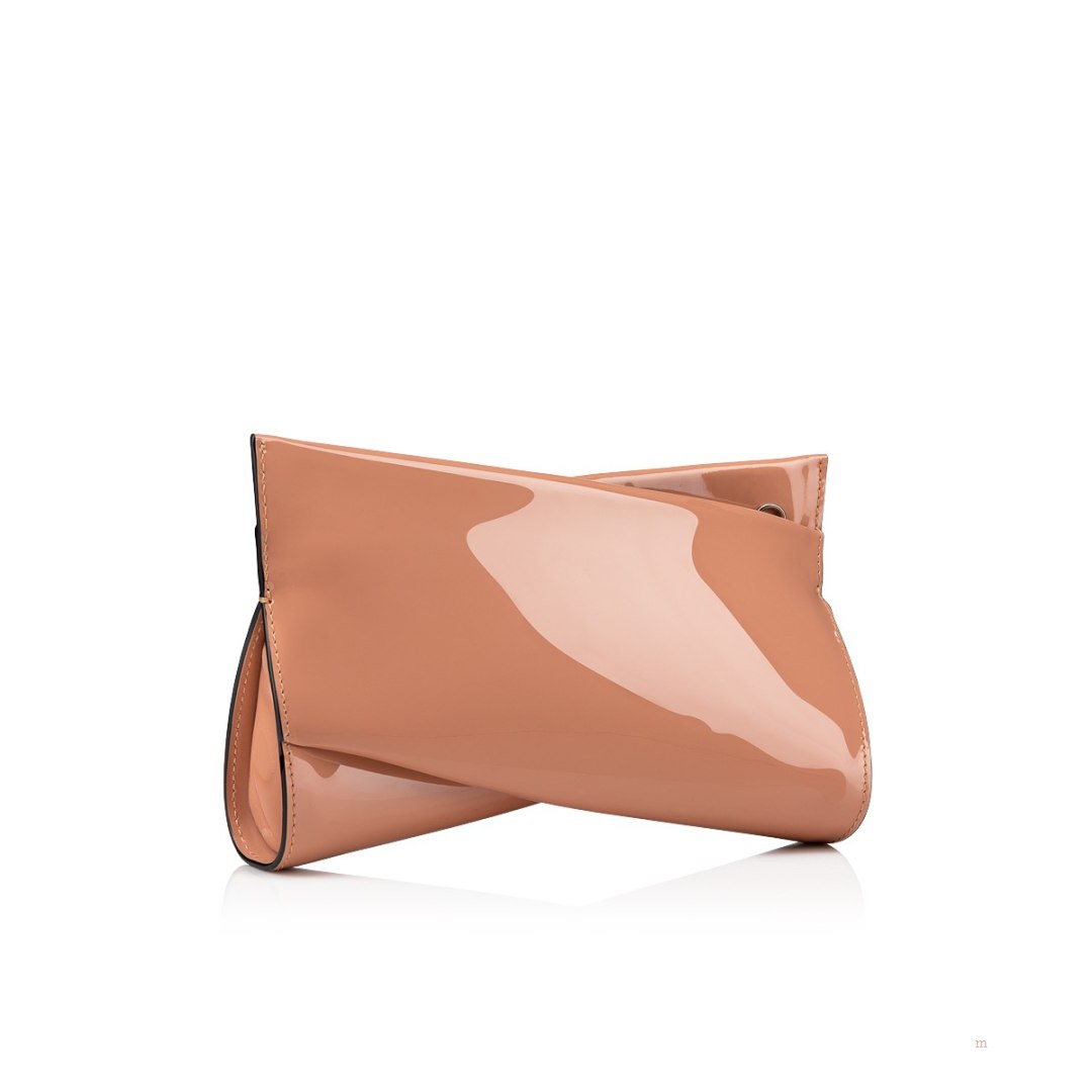 Christian Louboutin Loubitwist small Women's Clutch Bag Beige | UJLSHG497