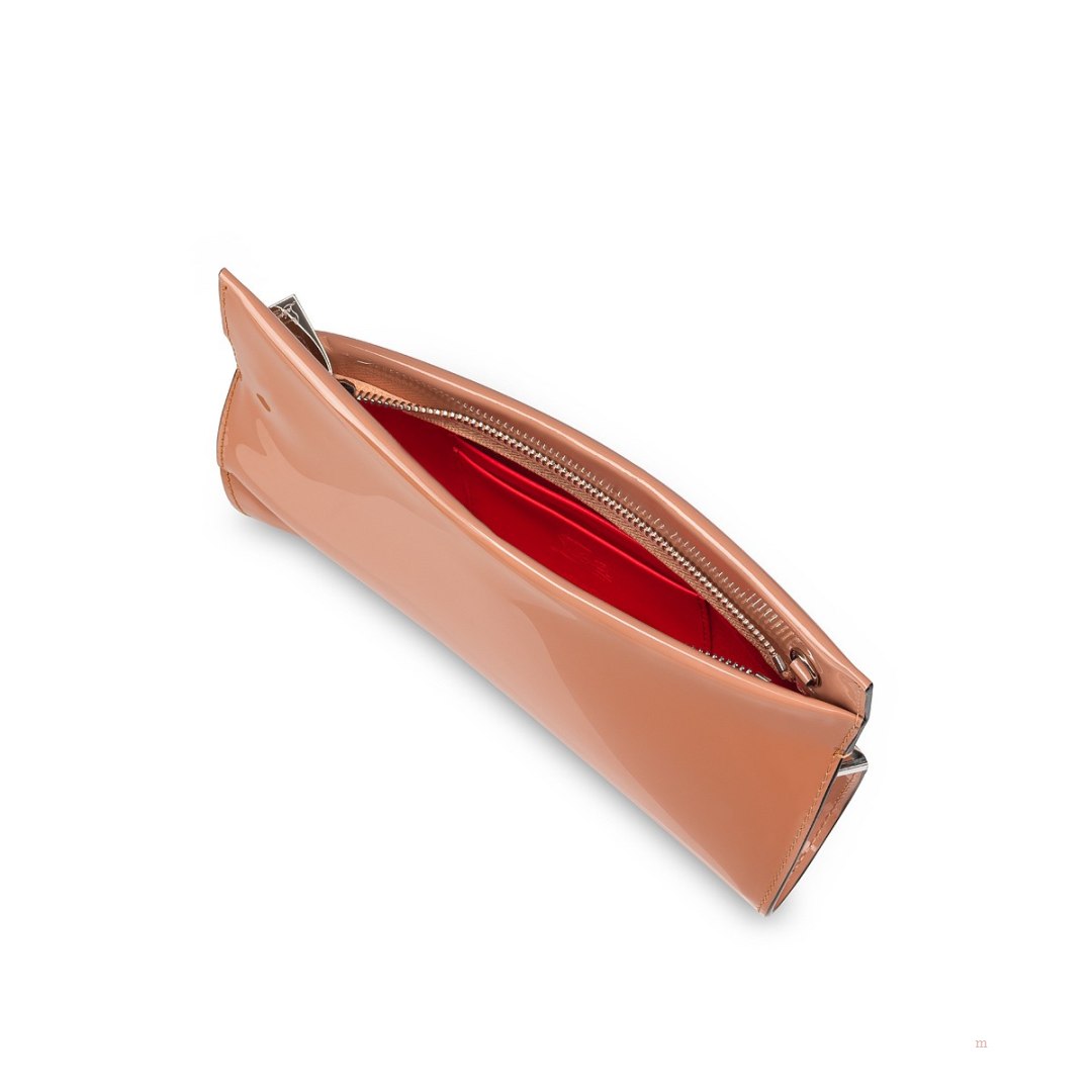 Christian Louboutin Loubitwist small Women's Clutch Bag Beige | UJLSHG497