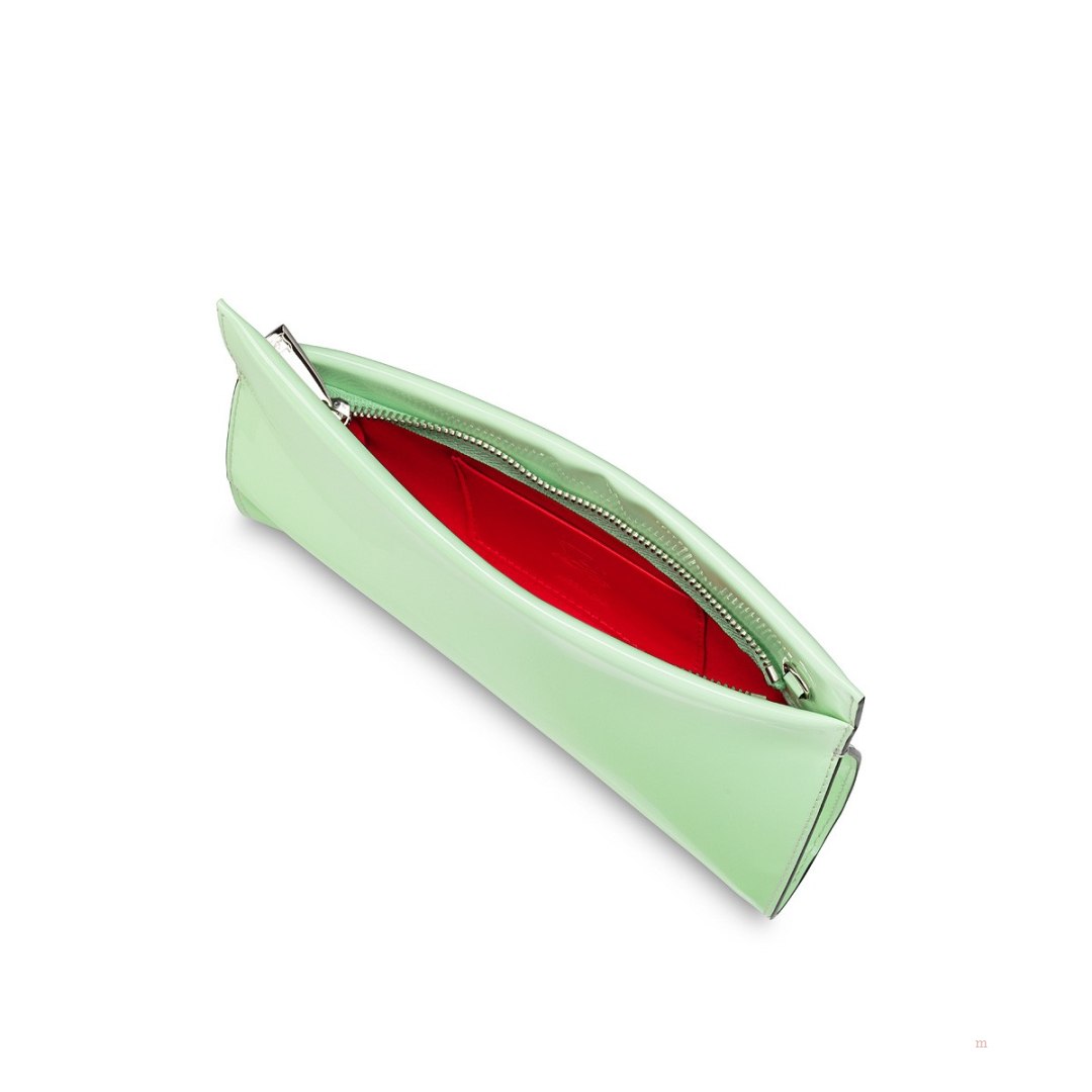 Christian Louboutin Loubitwist small Women's Clutch Bag Green | YDKLEF614