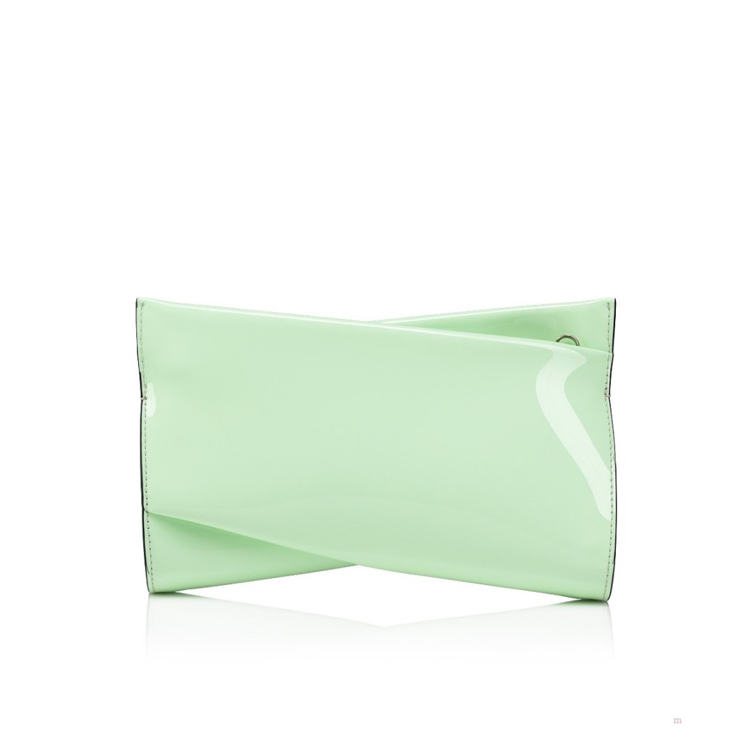 Christian Louboutin Loubitwist small Women\'s Clutch Bag Green | YDKLEF614