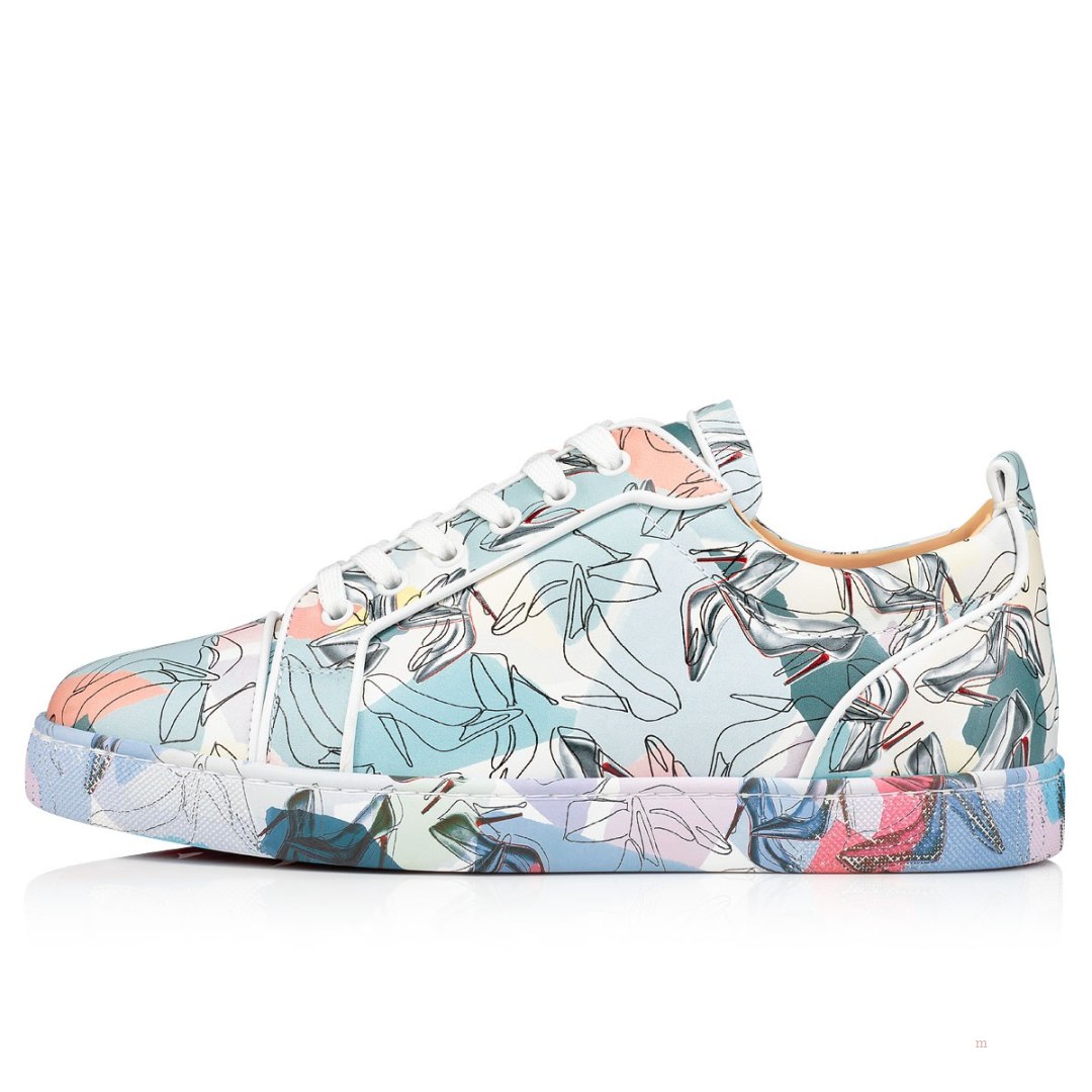 Christian Louboutin Louis Junior Men's Low Top Sneakers Multicolor | EWNYML389