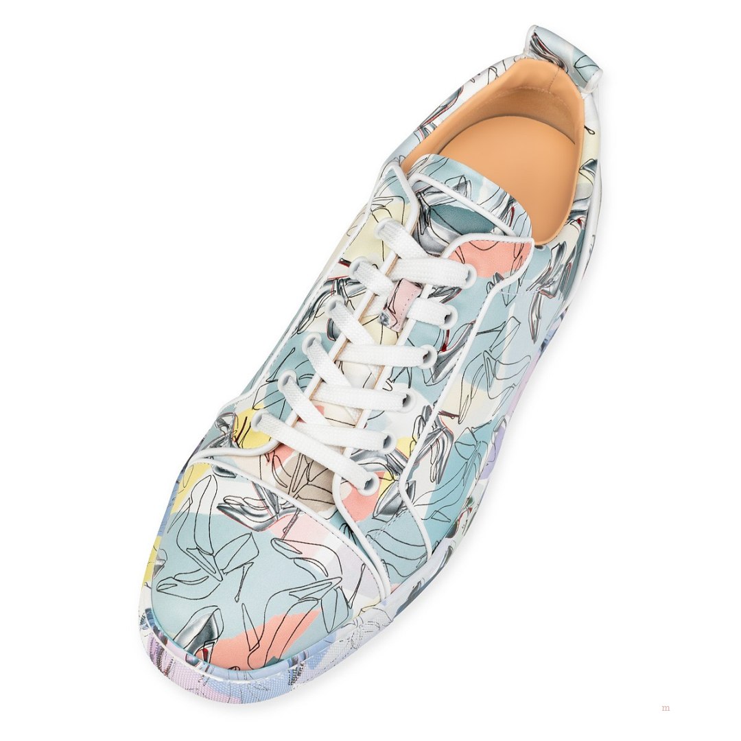 Christian Louboutin Louis Junior Men's Low Top Sneakers Multicolor | EWNYML389