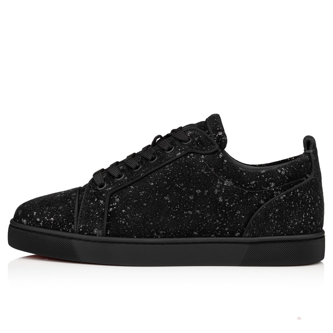 Christian Louboutin Louis Junior Men's Low Top Sneakers Black | IDXNPW679