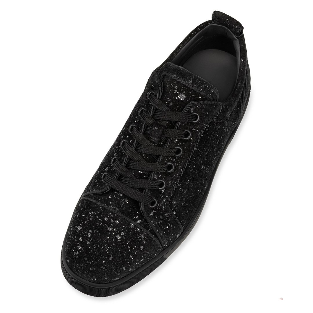 Christian Louboutin Louis Junior Men's Low Top Sneakers Black | IDXNPW679