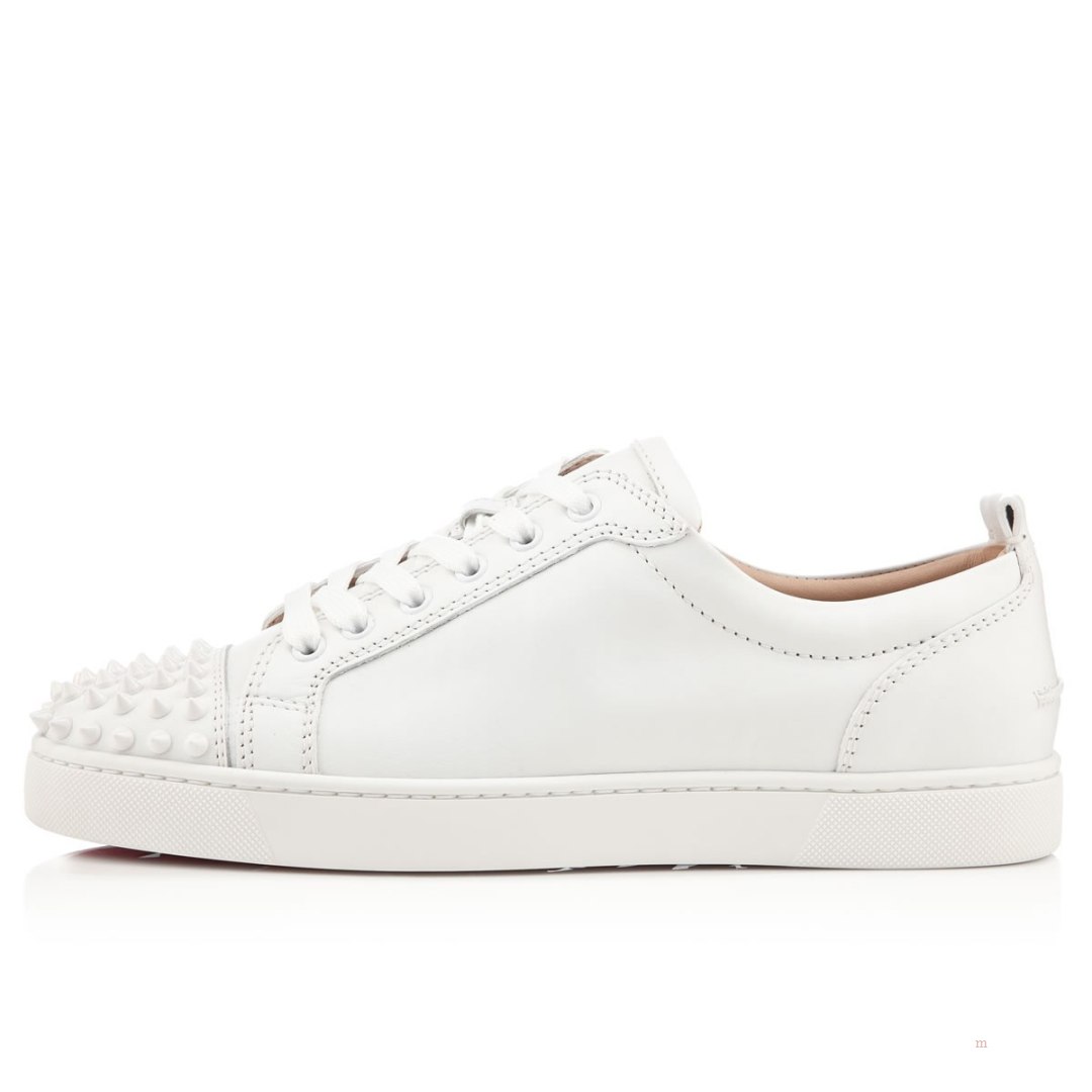 Christian Louboutin Louis Junior Spikes Men's Sneakers White | GERCJX842