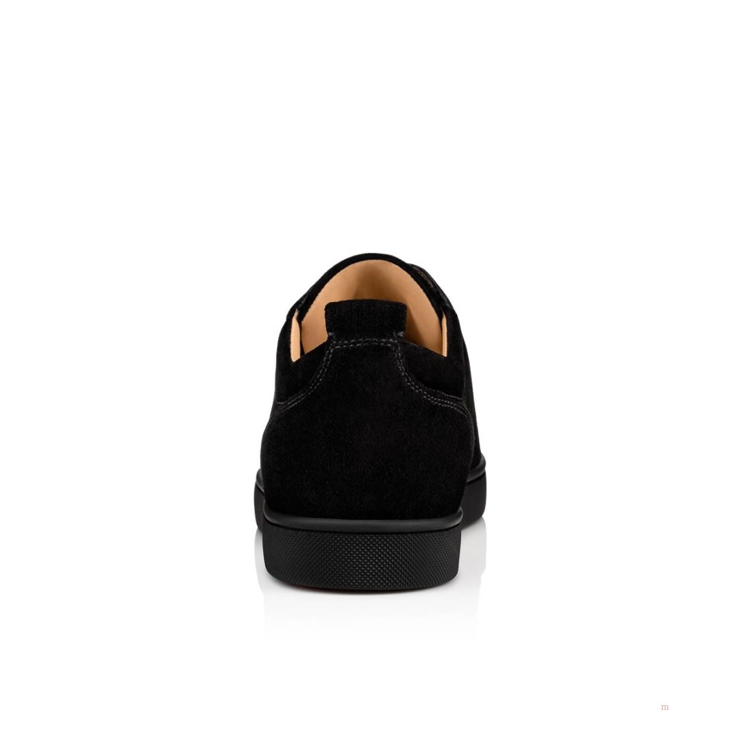 Christian Louboutin Louis Junior Spikes Men's Sneakers Black | MVLISQ874