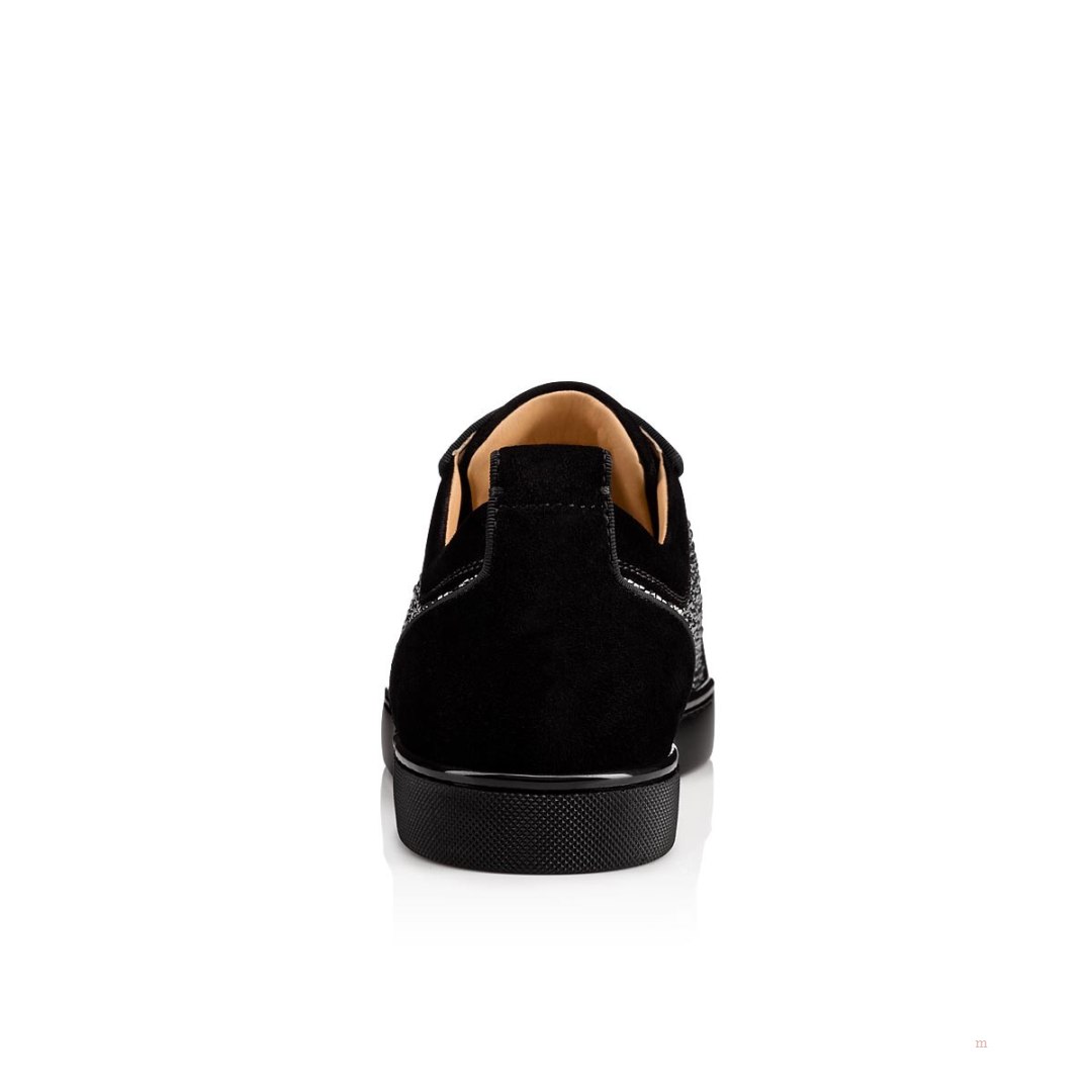 Christian Louboutin Louis Junior Strass Men's Sneakers Black | XMCTYD570