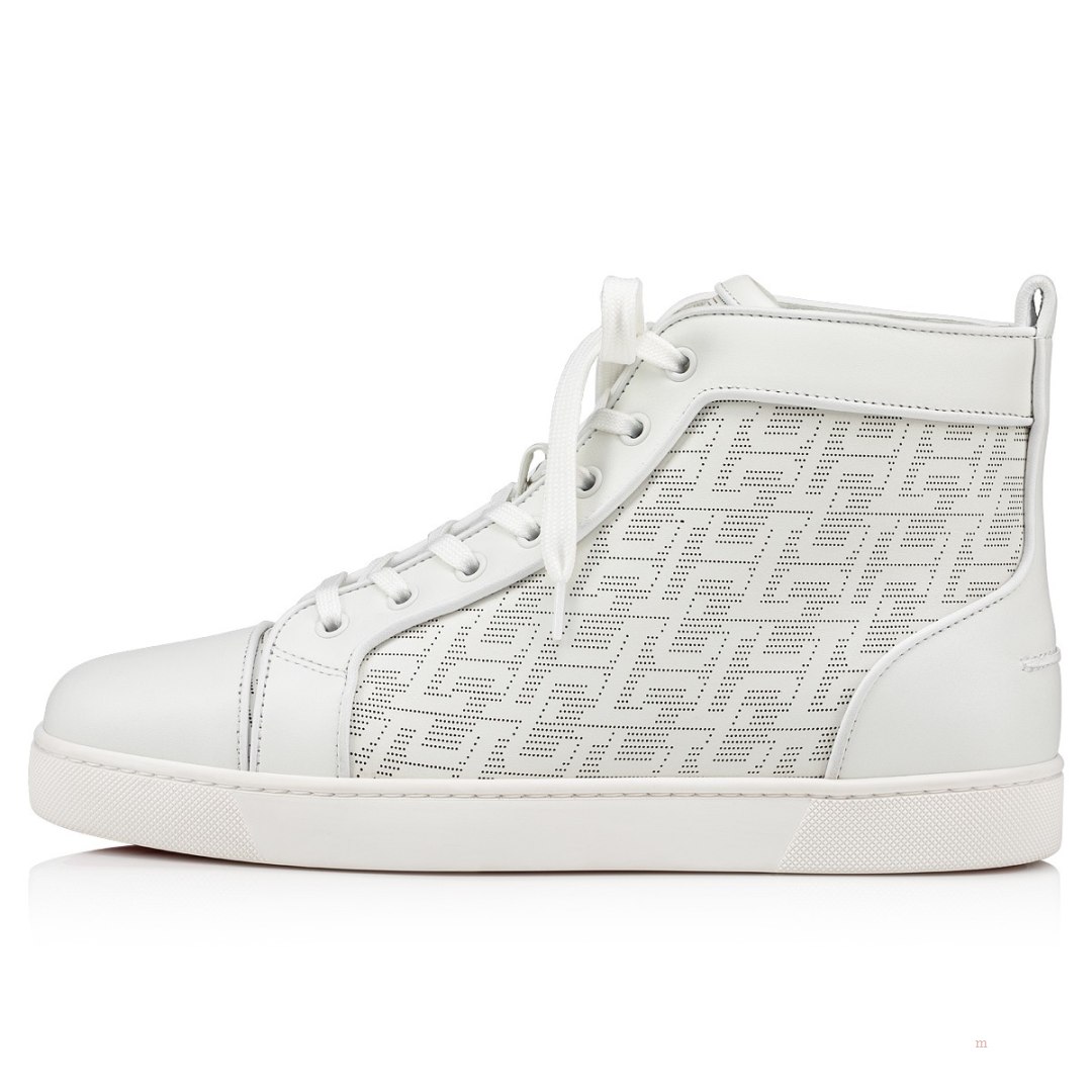 Christian Louboutin Louis Men's High Top Sneakers White | KDPQHU623