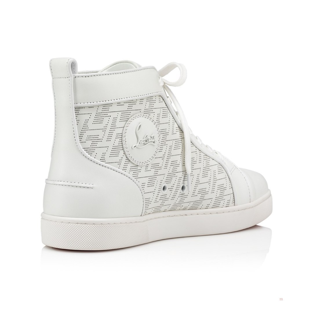 Christian Louboutin Louis Men's High Top Sneakers White | KDPQHU623