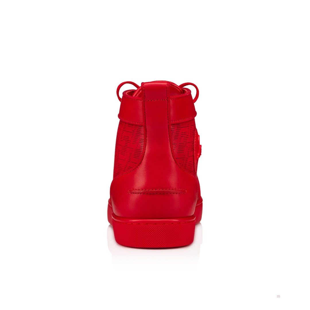 Christian Louboutin Louis Men's High Top Sneakers Red | MSTPCF864