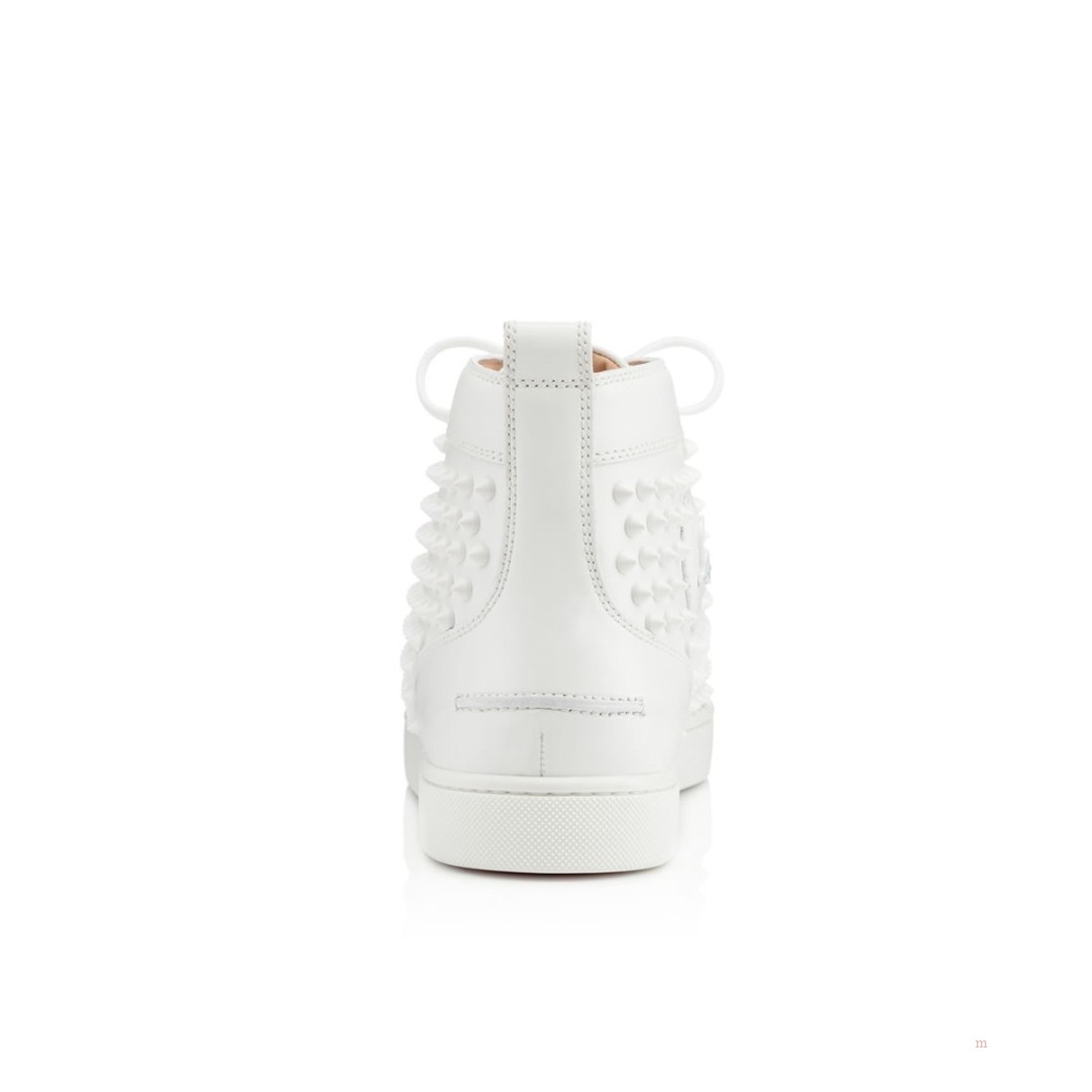 Christian Louboutin Louis Spikes Men's Sneakers White | PUYTZH985