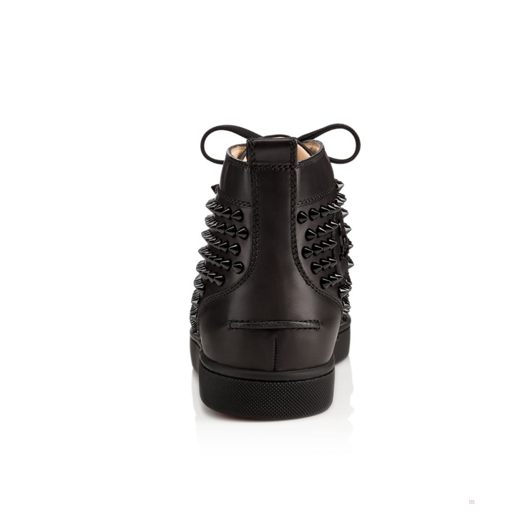 Christian Louboutin Louis Spikes Men's Sneakers Black | WLGSQZ608