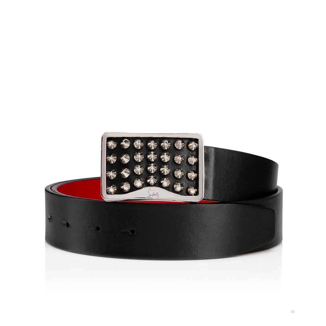 Christian Louboutin Louis belt Men's Belt Black | JBHMRO602