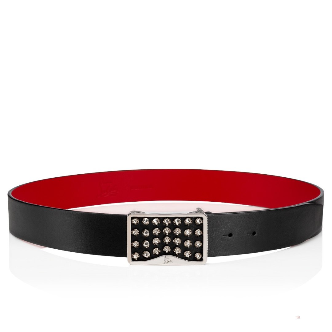 Christian Louboutin Louis belt Men's Belt Black | JBHMRO602