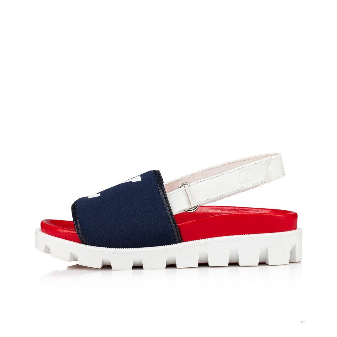 Christian Louboutin Louloubibi Boys' Sandals Blue | DHQTVB063