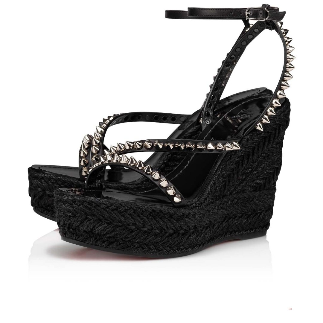 Christian Louboutin Mafaldina Zeppa Women's Sandals Black | BRCSWD280