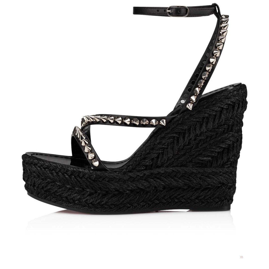 Christian Louboutin Mafaldina Zeppa Women's Sandals Black | BRCSWD280