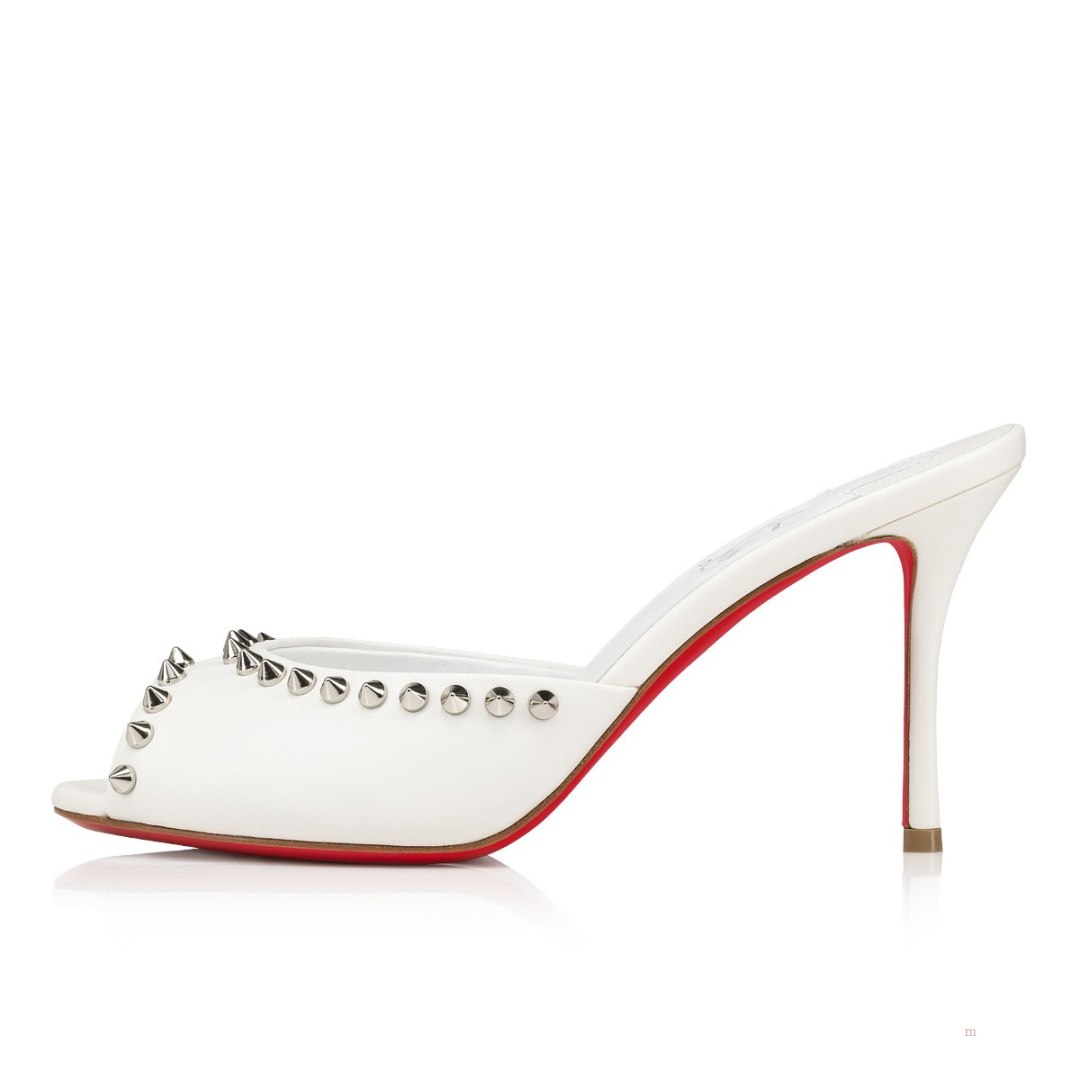 Christian Louboutin Me Dolly Spike Women's Sandals White | NREFXH639