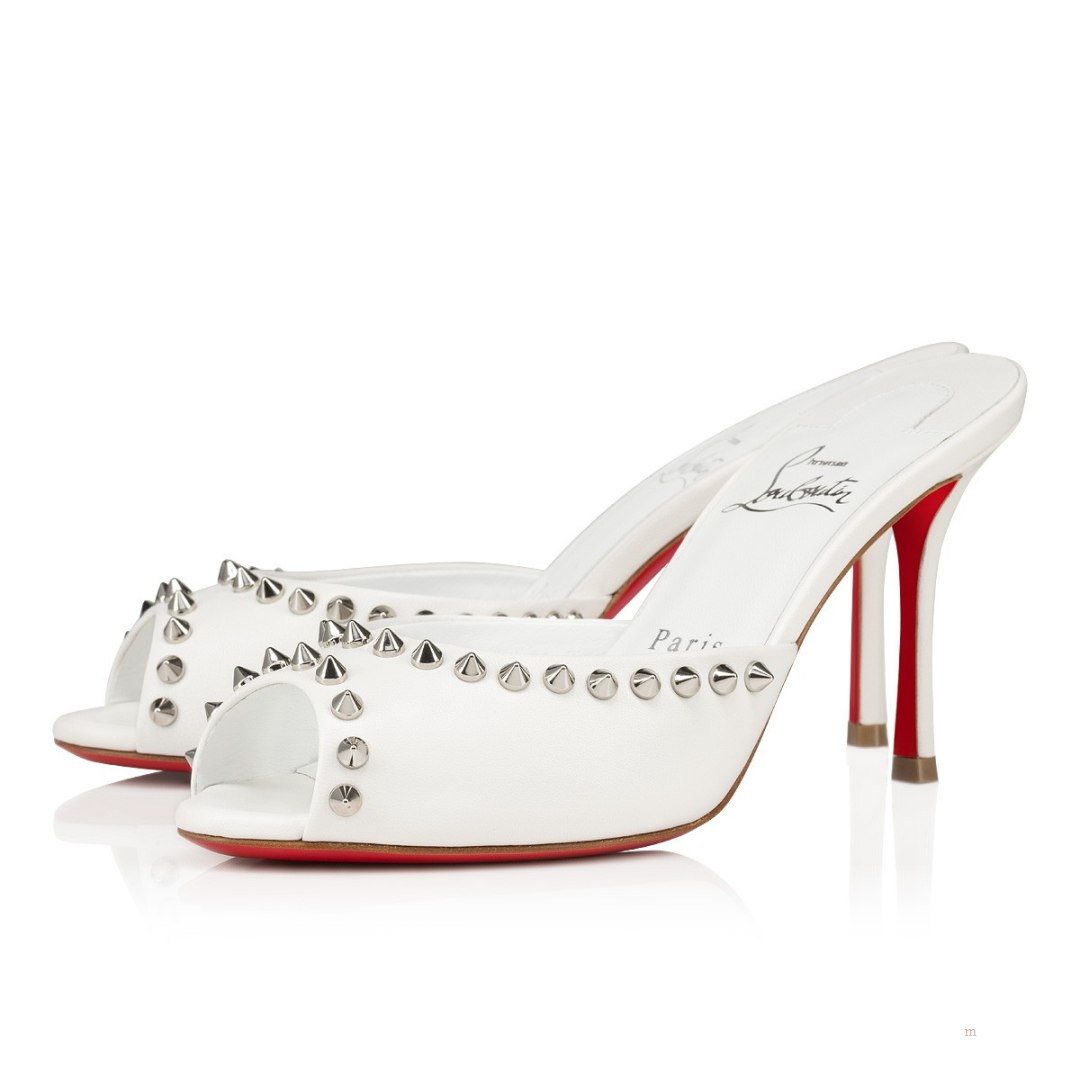 Christian Louboutin Me Dolly Spike Women\'s Sandals White | NREFXH639