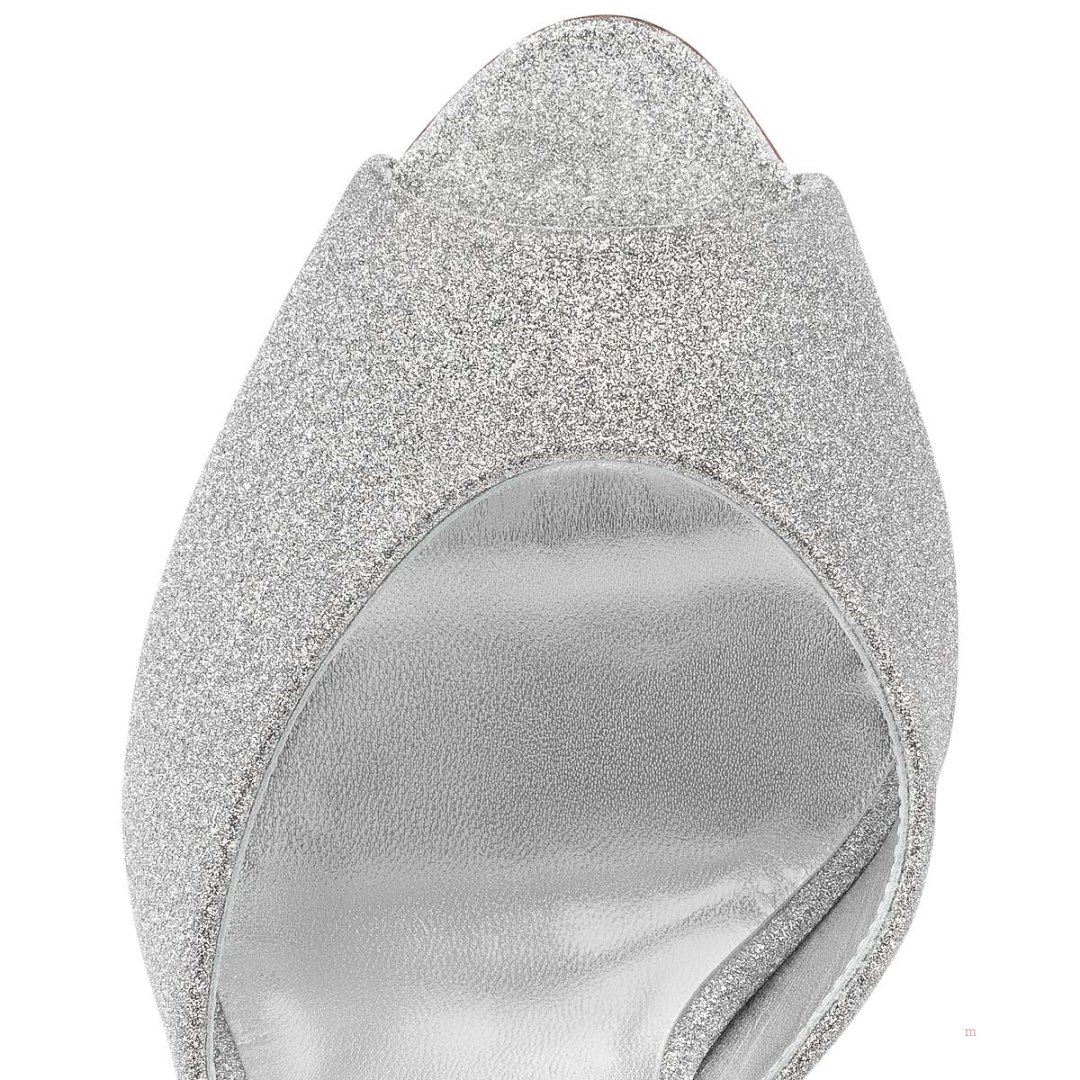 Christian Louboutin Me Dolly Women's Mules Silver | BQHVTI926