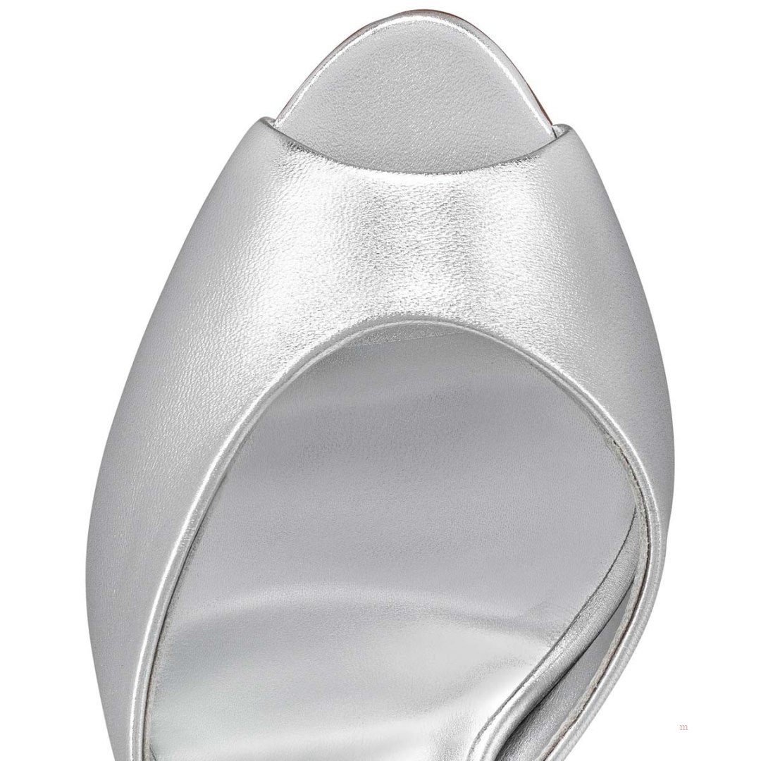 Christian Louboutin Me Dolly Women's Mules Silver | NYGMOK425