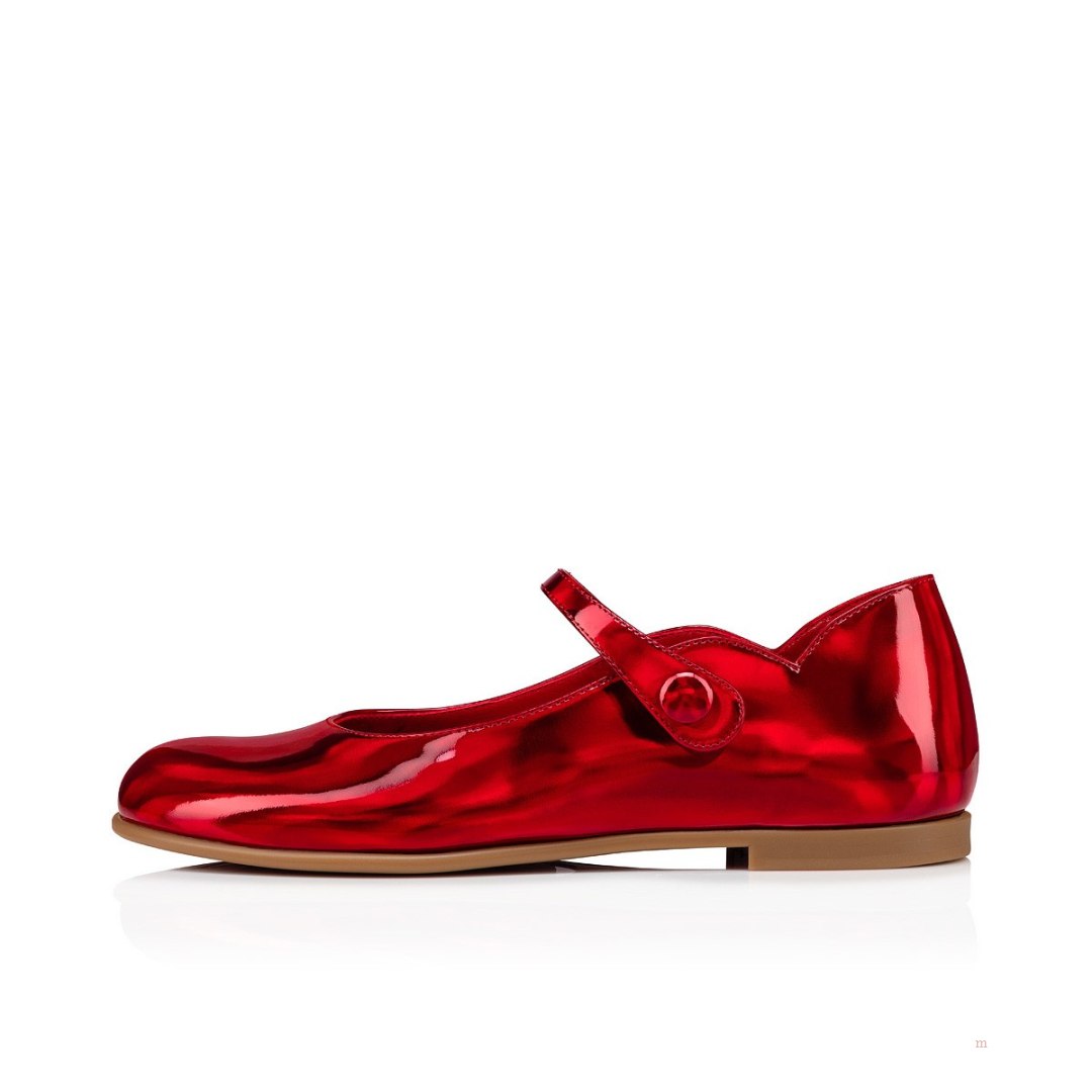 Christian Louboutin Melodie Chick Girls' Ballerinas Red | LUNFBM890