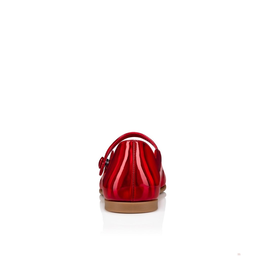 Christian Louboutin Melodie Chick Girls' Ballerinas Red | LUNFBM890