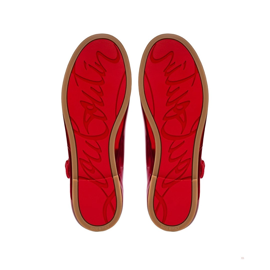 Christian Louboutin Melodie Chick Girls' Ballerinas Red | LUNFBM890