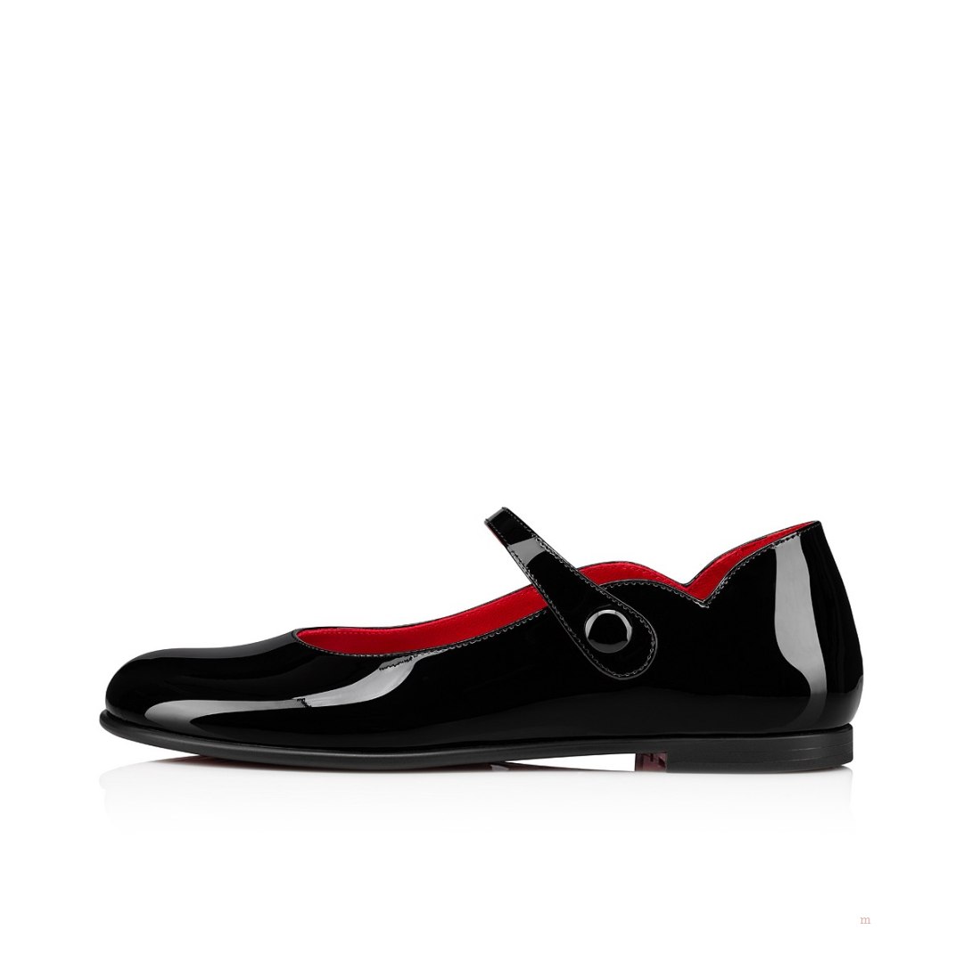 Christian Louboutin Melodie Chick Girls' Ballerinas Black | NLWQVR138