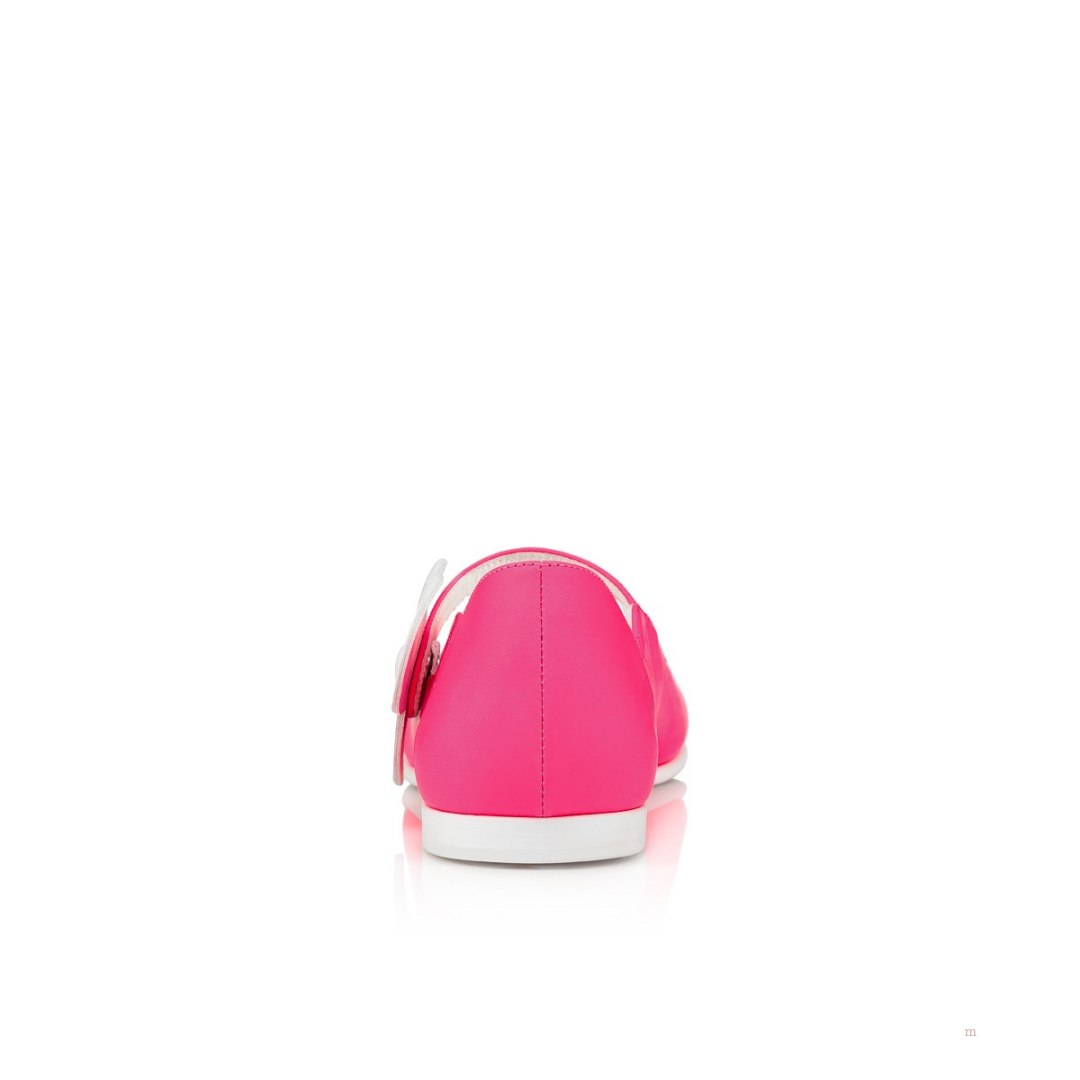 Christian Louboutin Melodie Pensée Girls' Ballerinas Pink | OKPFWL793