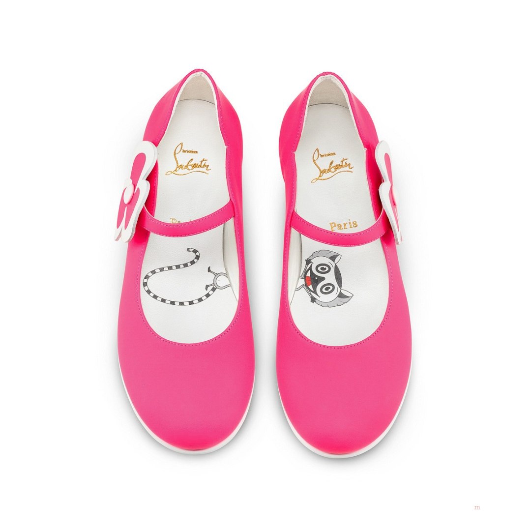 Christian Louboutin Melodie Pensée Girls' Ballerinas Pink | OKPFWL793