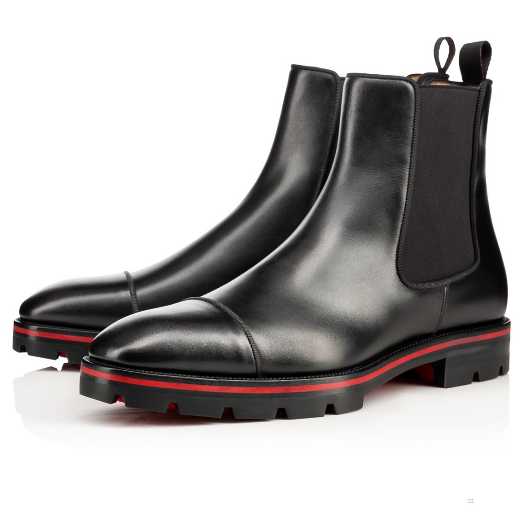 Christian Louboutin Melon Men's Ankle Boots Black | VXGOLB583