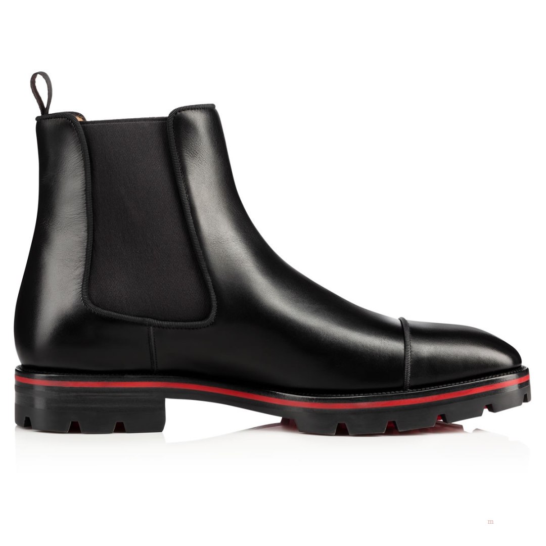 Christian Louboutin Melon Men's Ankle Boots Black | VXGOLB583