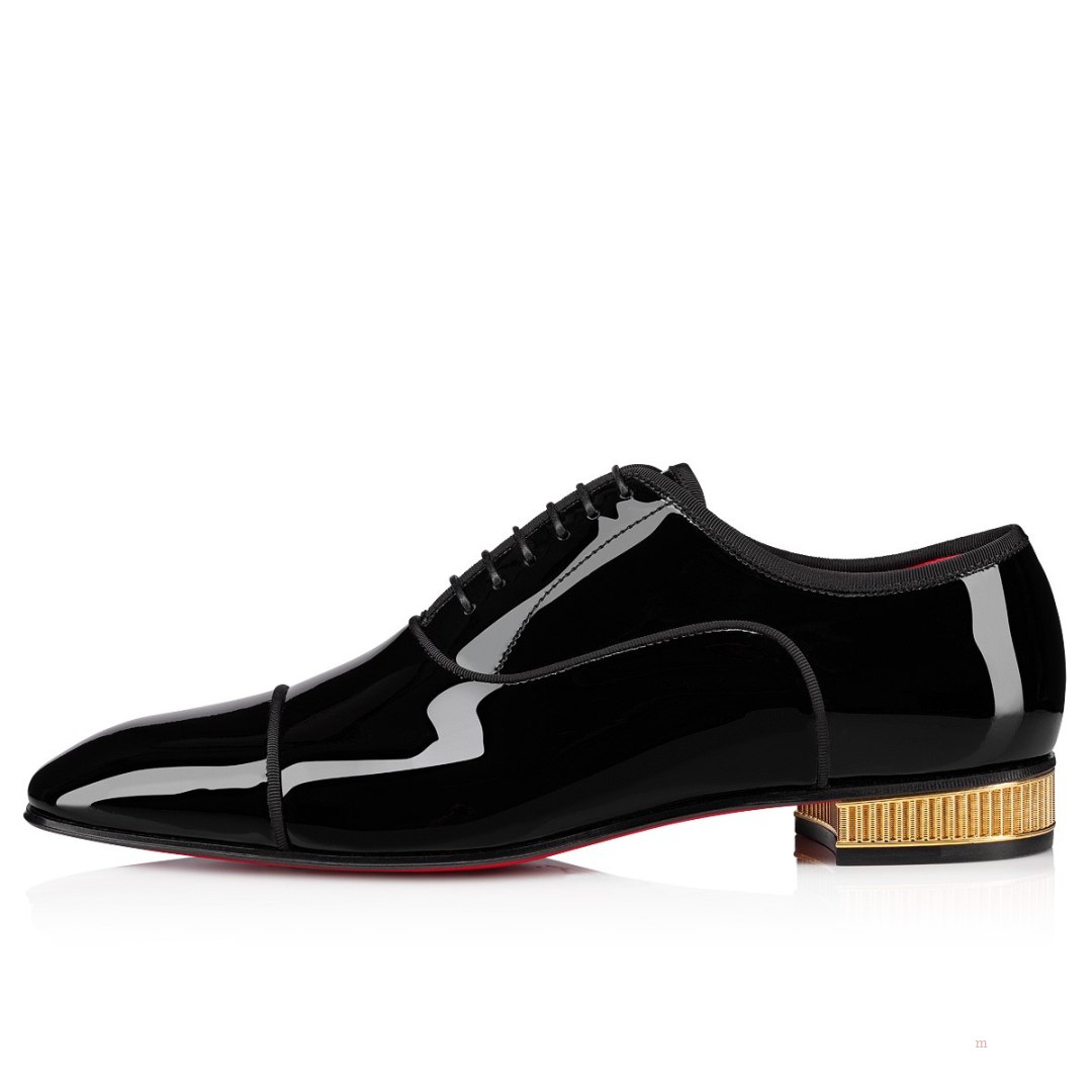 Christian Louboutin Met Greggo Men's Lace Up Shoes Black | LHSCAO932