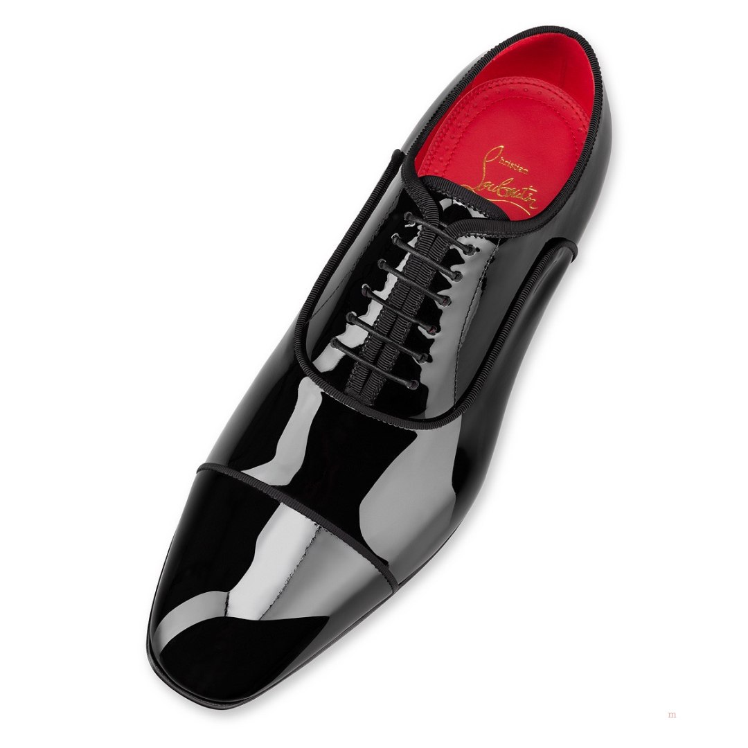 Christian Louboutin Met Greggo Men's Lace Up Shoes Black | LHSCAO932