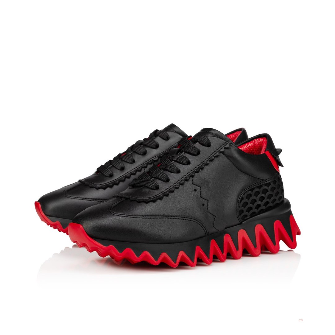 Christian Louboutin Mini Shark Boys\' Sneakers Black | HFRDYX389