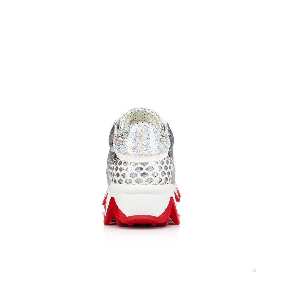 Christian Louboutin Mini Shark Boys' Sneakers Silver | OGAZLY679