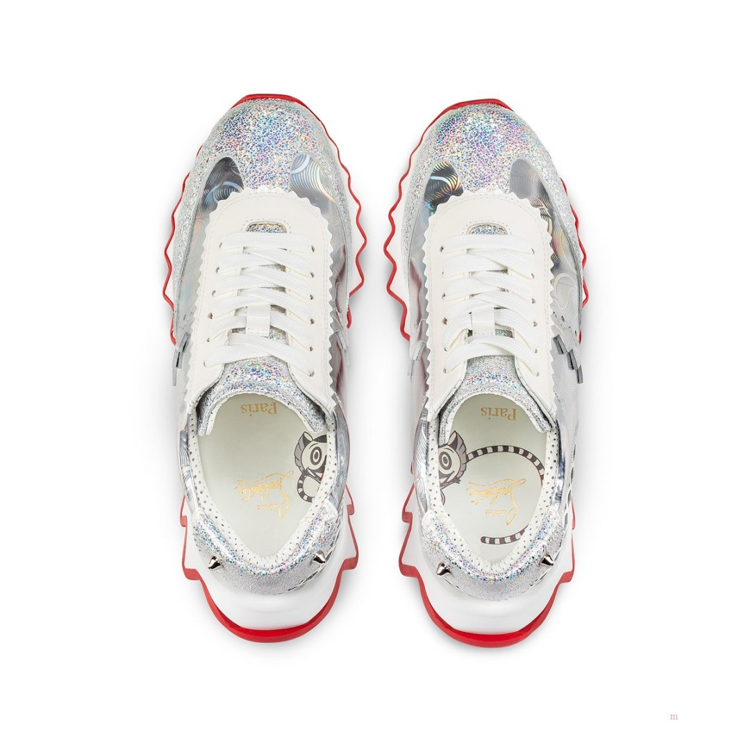 Christian Louboutin Mini Shark Boys' Sneakers Silver | OGAZLY679