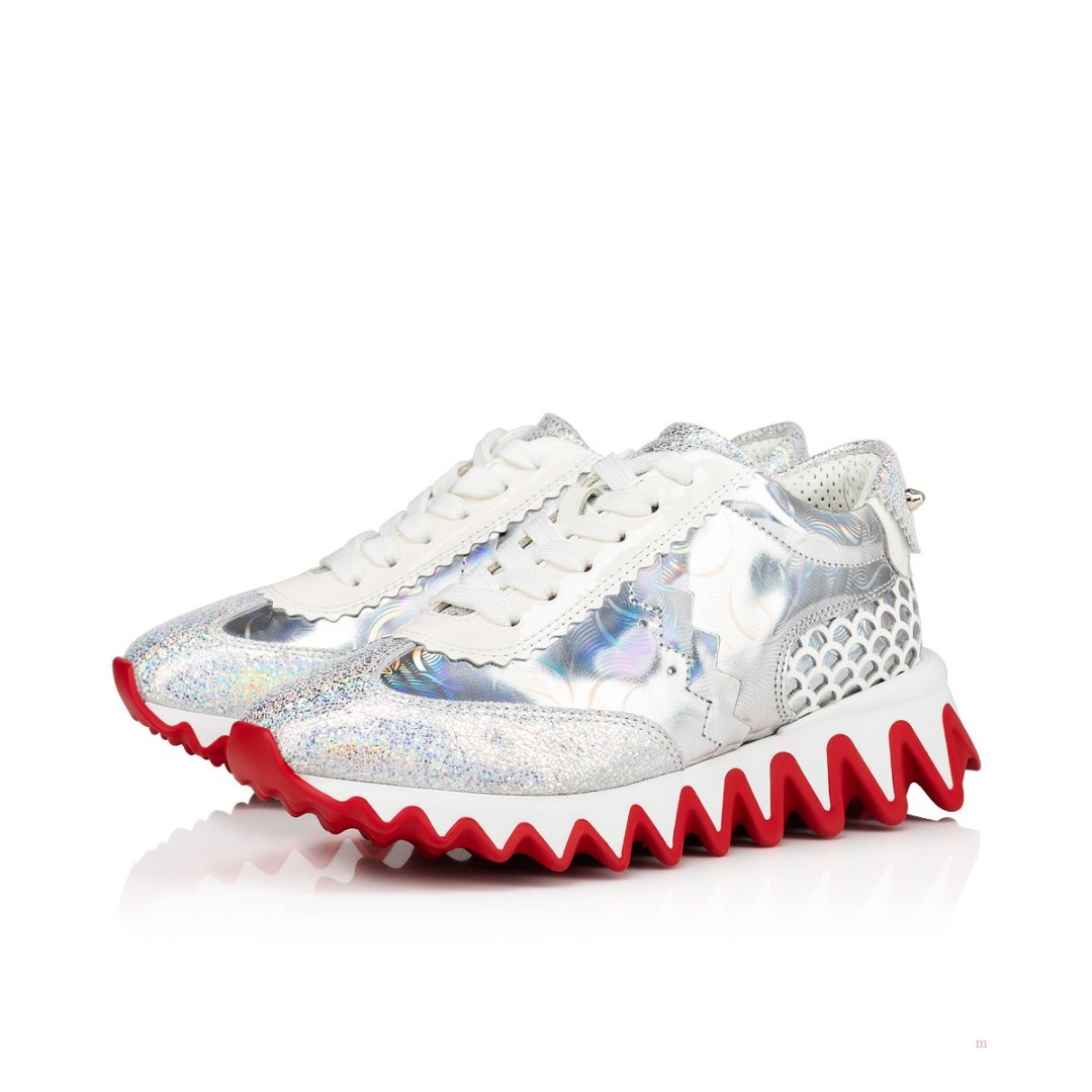 Christian Louboutin Mini Shark Boys\' Sneakers Silver | OGAZLY679