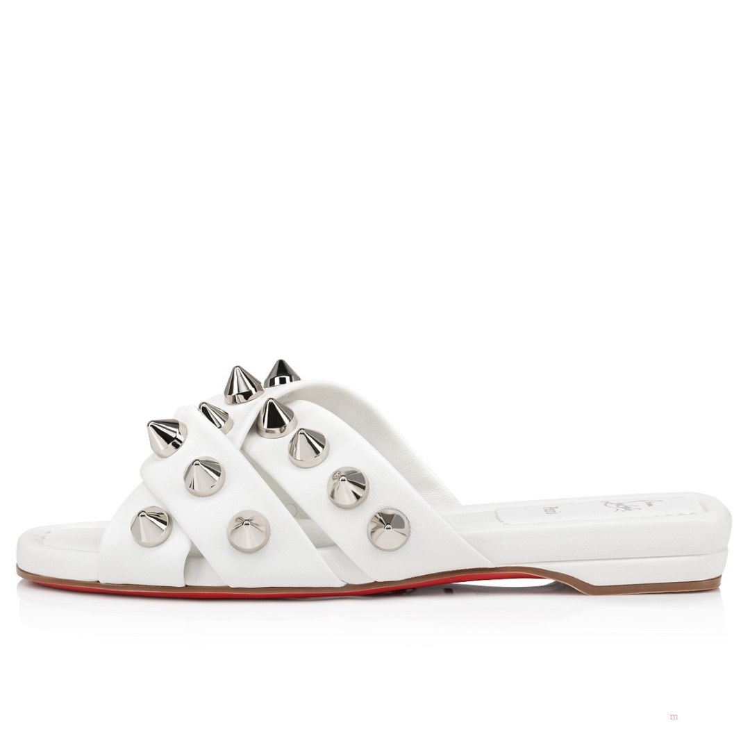 Christian Louboutin Miss Spika Club Women's Sandals White | ISZOWX196