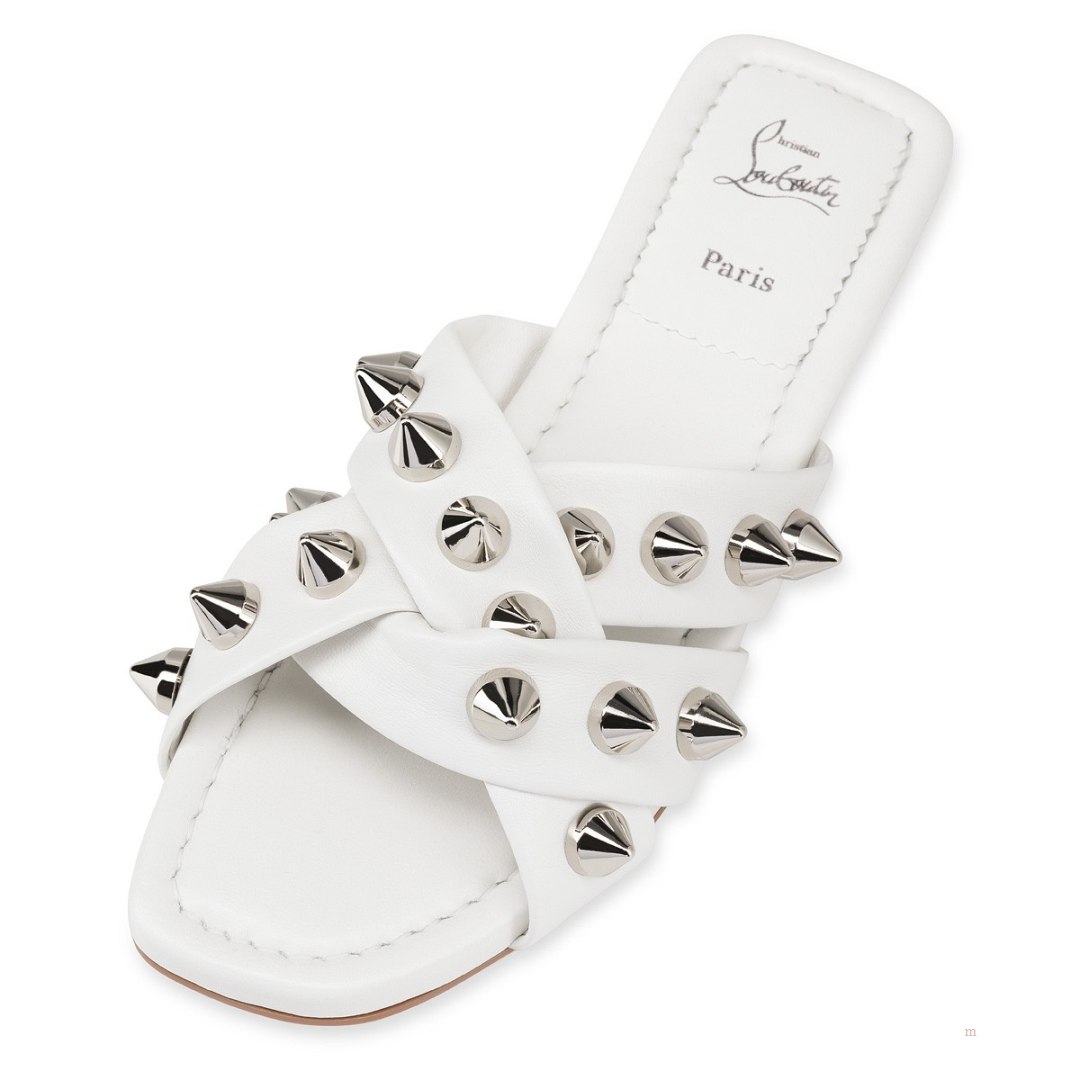 Christian Louboutin Miss Spika Club Women's Sandals White | ISZOWX196