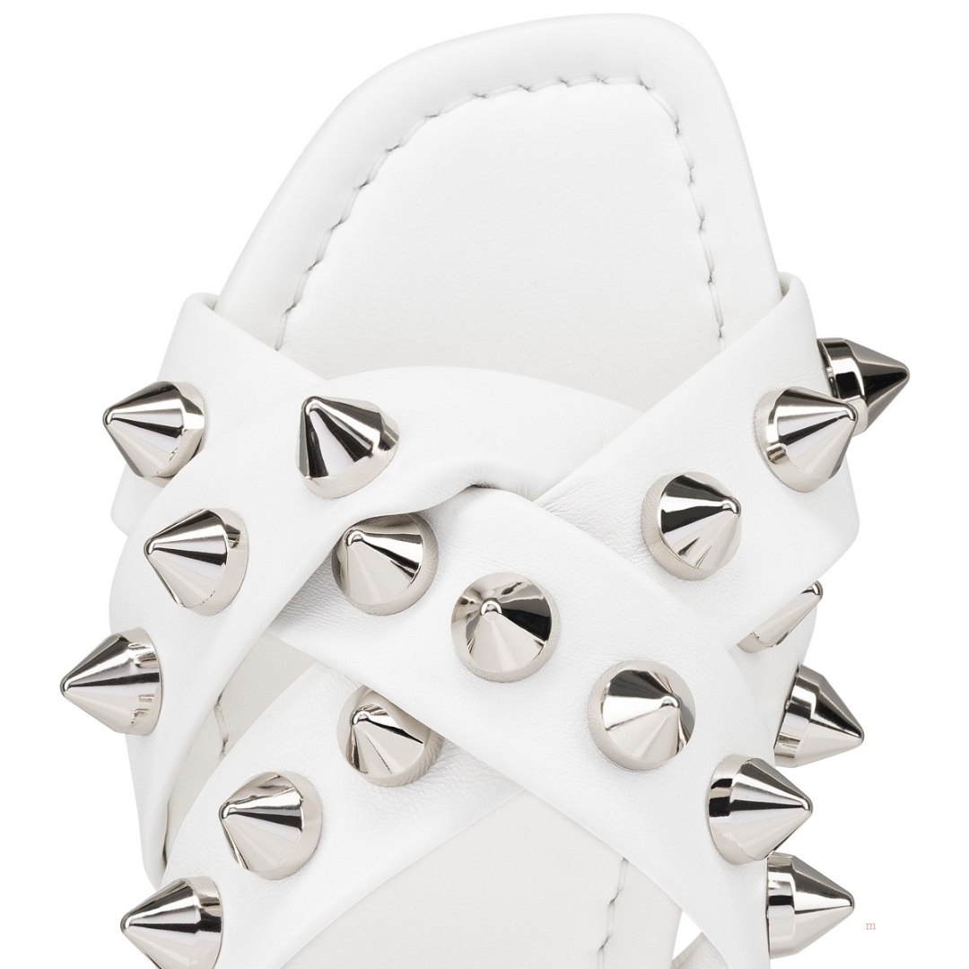 Christian Louboutin Miss Spika Club Women's Sandals White | ISZOWX196