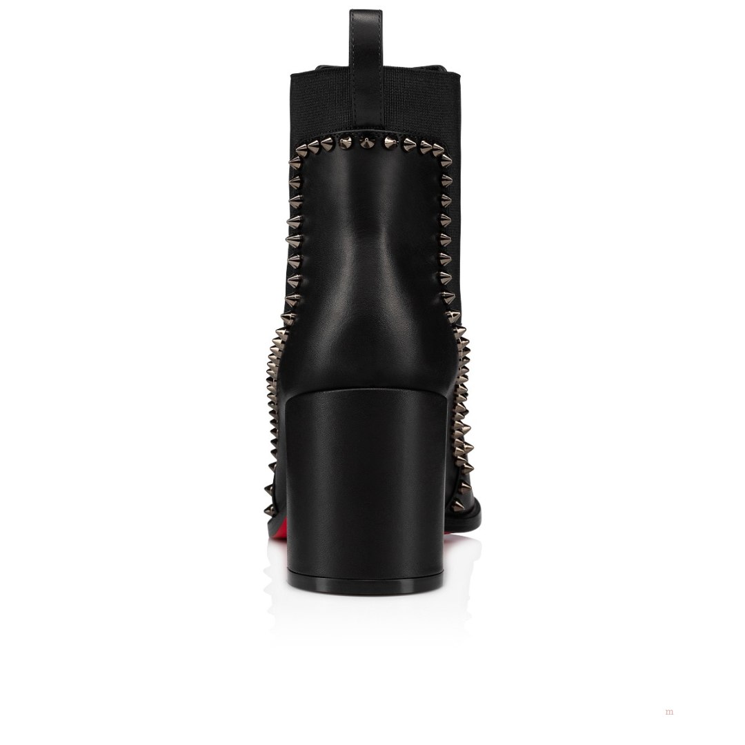 Christian Louboutin Out Line Spikes Women's Chelsea Boots Black | KUVWPL921