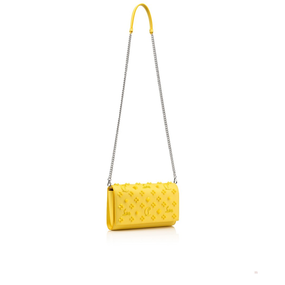 Christian Louboutin Paloma Clutch Women's Clutch Bag Yellow | DMXWSY317