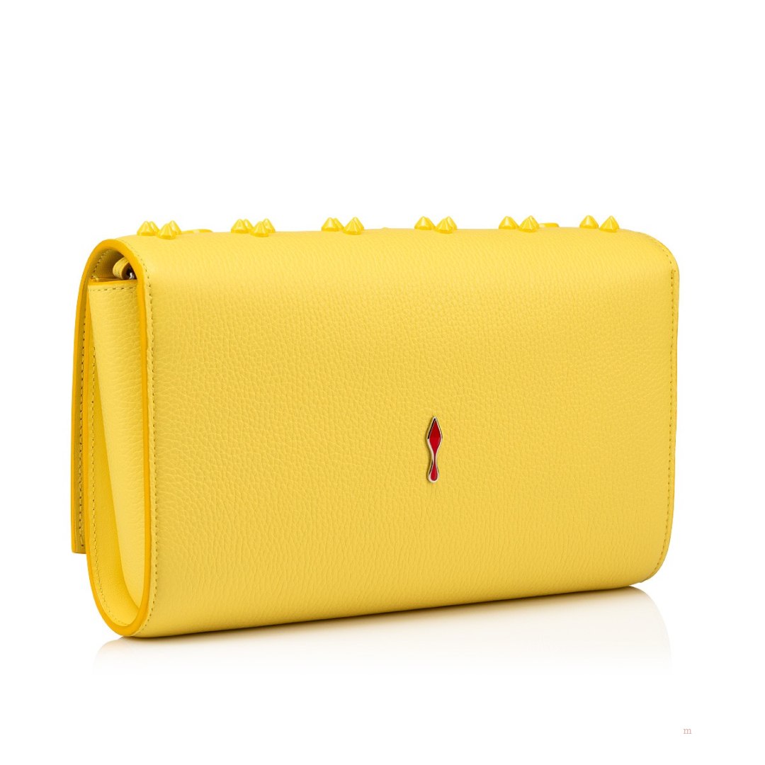 Christian Louboutin Paloma Clutch Women's Clutch Bag Yellow | DMXWSY317