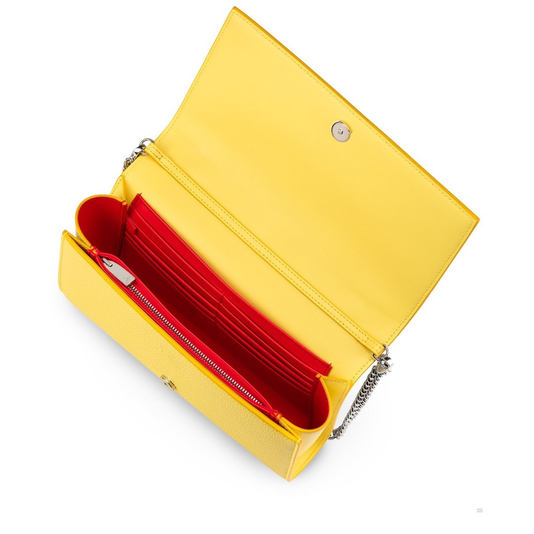 Christian Louboutin Paloma Clutch Women's Clutch Bag Yellow | DMXWSY317