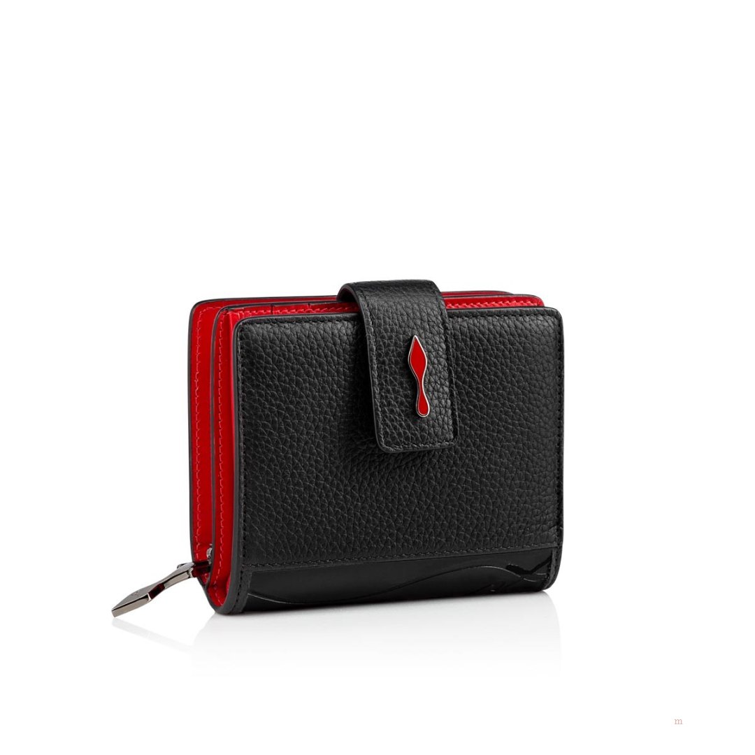 Christian Louboutin Paloma mini wallet Women's Wallet Black | RYBOWT703