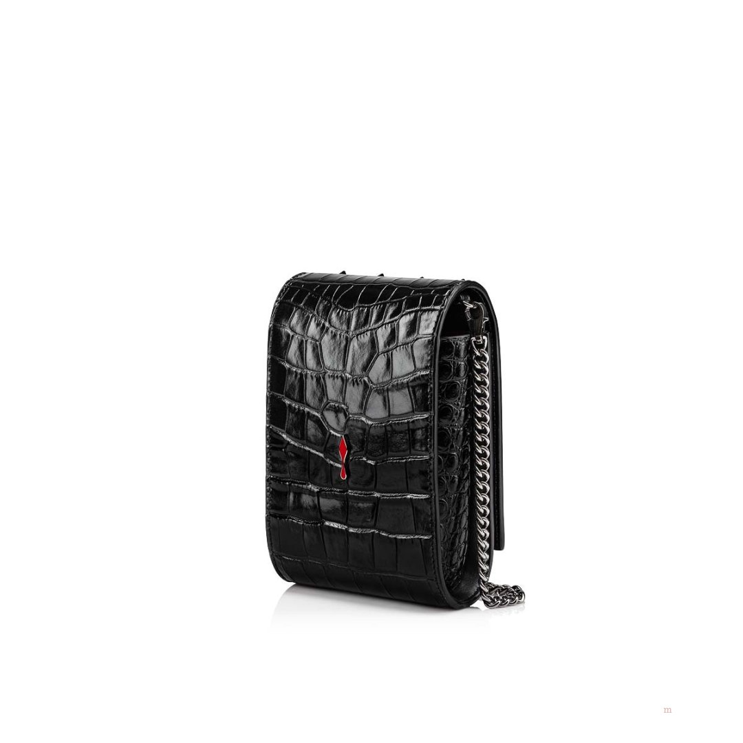 Christian Louboutin Paloma phone pouch Women's Pouch Black | FLOBHP248