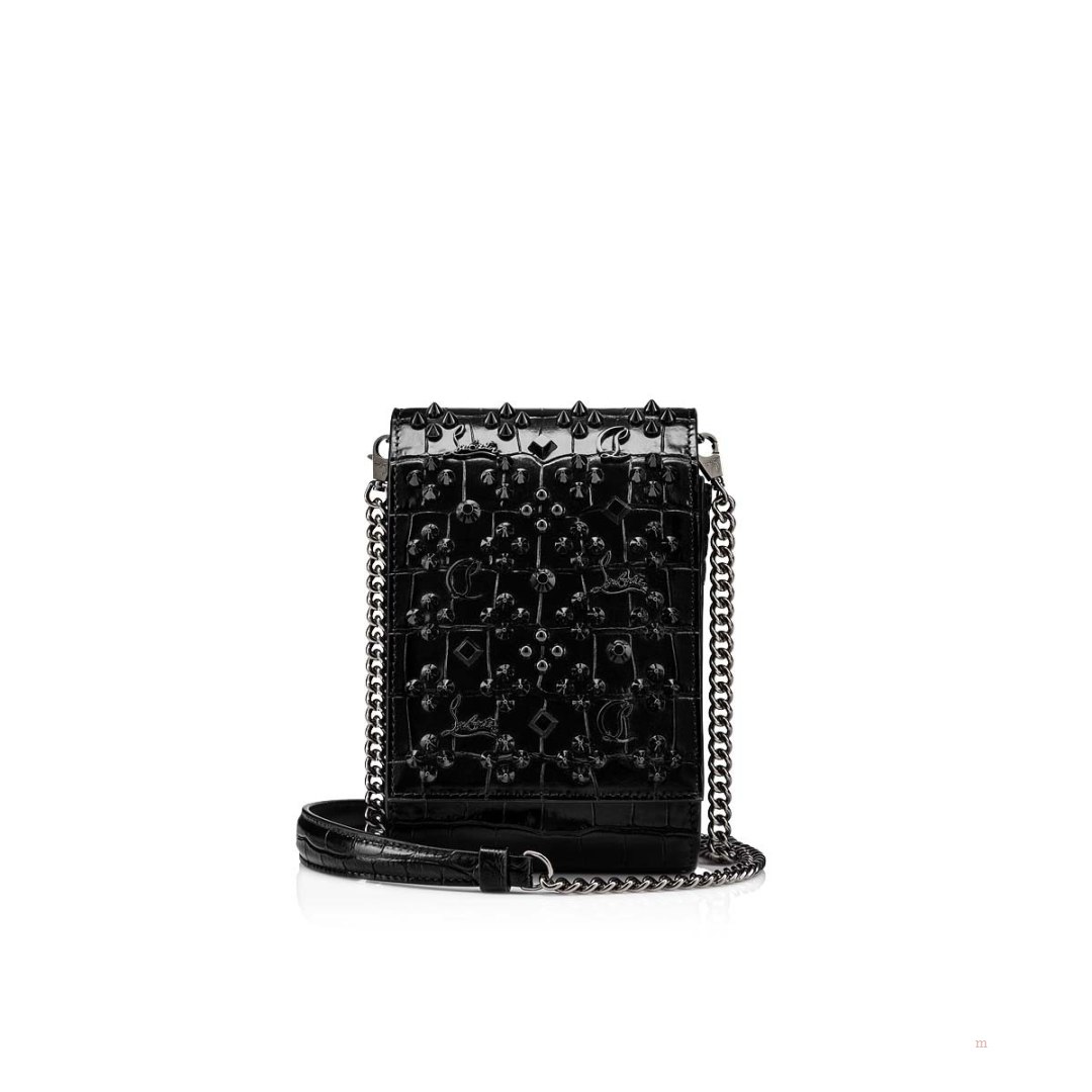 Christian Louboutin Paloma phone pouch Women\'s Pouch Black | FLOBHP248